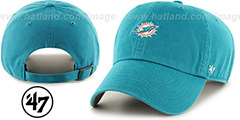 Dolphins POLO STRAPBACK Aqua Hat by Twins 47 Brand