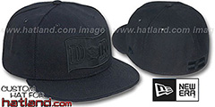 Dominican Republic BLACKOUT Fitted Hat by New Era