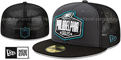 Eagles 2021 NFL TRUCKER DRAFT Fitted Hat by New Era