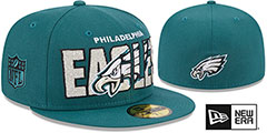 Eagles 2023 NFL DRAFT Green Fitted Hat by New Era