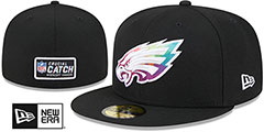 Eagles 2023 ONFIELD CRUCIAL CATCH Fitted Hat by New Era