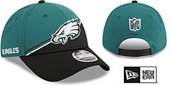 Eagles DASHMARK SIDELINE SNAPBACK Green-Black Hat by New Era