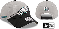 Eagles DASHMARK SIDELINE SNAPBACK Grey-Black Hat by New Era