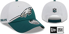 Eagles DASHMARK SIDELINE SNAPBACK White-Green Hat by New Era