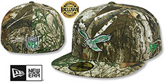 Eagles NFL THROWBACK TEAM-BASIC Realtree Camo Fitted Hat by New Era