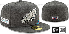 Eagles ONFIELD CRUCIAL CATCH Grey Fitted Hat by New Era