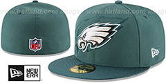 Eagles STADIUM SHADOW Green Fitted Hat by New Era