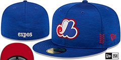 Expos 2024 COOPERSTOWN CLUBHOUSE Heather Royal Fitted Hat by New Era