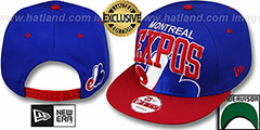 Expos COOP SUPER-LOGO ARCH SNAPBACK Royal-Red Hat by New Era