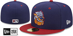 Express MILB MARVEL DEFENDERS Navy-Burgundy Fitted Hat by New Era