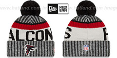 Falcons 2017 STADIUM BEANIE Black Knit Hat by New Era