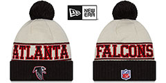 Falcons 2023 HISTORIC SIDELINE Knit Beanie Hat by New Era