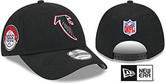 Falcons HISTORIC SIDELINE SNAPBACK Black Hat by New Era