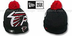 Falcons NFL-BIGGIE Black Knit Beanie Hat by New Era