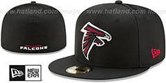 Falcons NFL TEAM-BASIC Black Fitted Hat by New Era