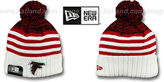 Falcons SNOWFALL STRIPE Knit Beanie Hat by New Era