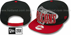 Falcons THROUGH SNAPBACK Black-Red Hat by New Era