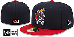 Fisher Cats MILB MARVEL DEFENDERS Navy-Red Fitted Hat by New Era