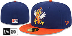 Fisher Cats THEME NIGHT Royal-Orange Fitted Hat by New Era