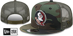 Florida State ARMY CAMO TRUCKER Hat by New Era