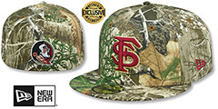 Florida State NCAA TEAM-BASIC Realtree Camo Fitted Hat by New Era