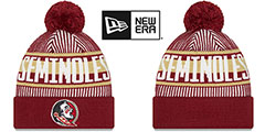 Florida State STRIPED Knit Beanie Hat by New Era