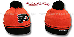 Flyers XL-LOGO BEANIE Orange by Mitchell and Ness