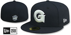 Georgetown NCAA TEAM-BASIC Navy Fitted Hat by New Era