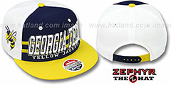 Georgia Tech 2T SUPERSONIC SNAPBACK Navy-Gold Hat by Zephyr