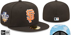 Giants 2010 WS CLOUD-UNDER Black Fitted Hat by New Era