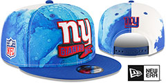 Giants 2022 NFL SIDELINE TIE-DYE SNAPBACK Hat by New Era