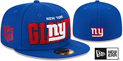 Giants 2023 NFL DRAFT Royal Fitted Hat by New Era