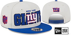 Giants 2023 NFL DRAFT SNAPBACK Stone-Royal Hat by New Era