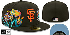 Giants GROOVY Black Fitted Hat by New Era