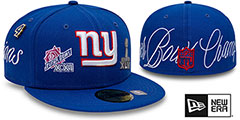 Giants HISTORIC CHAMPIONS Royal Fitted Hat by New Era