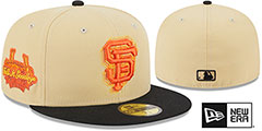 Giants ILLUSION SIDE-PATCH Gold-Black Fitted Hat by New Era