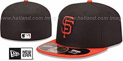 Giants MLB DIAMOND ERA 59FIFTY Black-Orange BP Hat by New Era