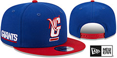 Giants NFL LIGATURE SNAPBACK Royal-Red Hat by New Era