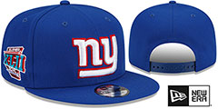 Giants SUPER BOWL XLII SIDE-PATCH SNAPBACK Hat by New Era