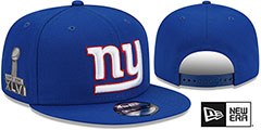 Giants SUPER BOWL XLVI SIDE-PATCH SNAPBACK Hat by New Era