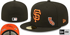 Giants TRIPLE THREAT IDENTITY Black Fitted Hat by New Era