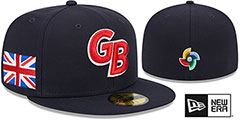 Great Britain 2023 WBC GAME Navy Hat by New Era