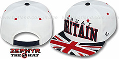 Great Britain SUPERSTAR SNAPBACK White Hat by Zephyr