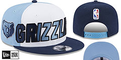 Grizzlies COLOR BLOCK BACK HALF SNAPBACK Hat by New Era