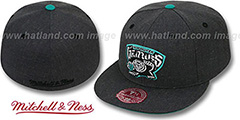 Grizzlies GREY HEDGEHOG Fitted Hat by Mitchell and Ness