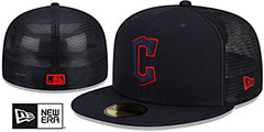 Guardians BATTING PRACTICE TRUCKER Navy Fitted Hat by New Era