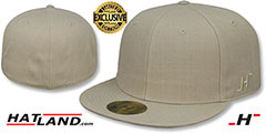 Hatland HYBRID E5-BLANK Solid Tan Fitted Hat