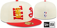 Hawks 2022 NBA DOUBLE WHAMMY DRAFT Fitted Hat by New Era