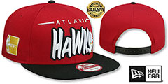 Hawks 2T HW DOPETASTIC SNAPBACK Red-Black Hat by New Era