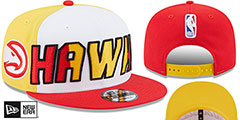 Hawks COLOR BLOCK BACK HALF SNAPBACK Hat by New Era